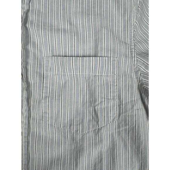 Denim‎ & Supply Ralph Lauren Men’s Small White Blue Stripe Button Up Shirt Polo - Picture 3 of 9